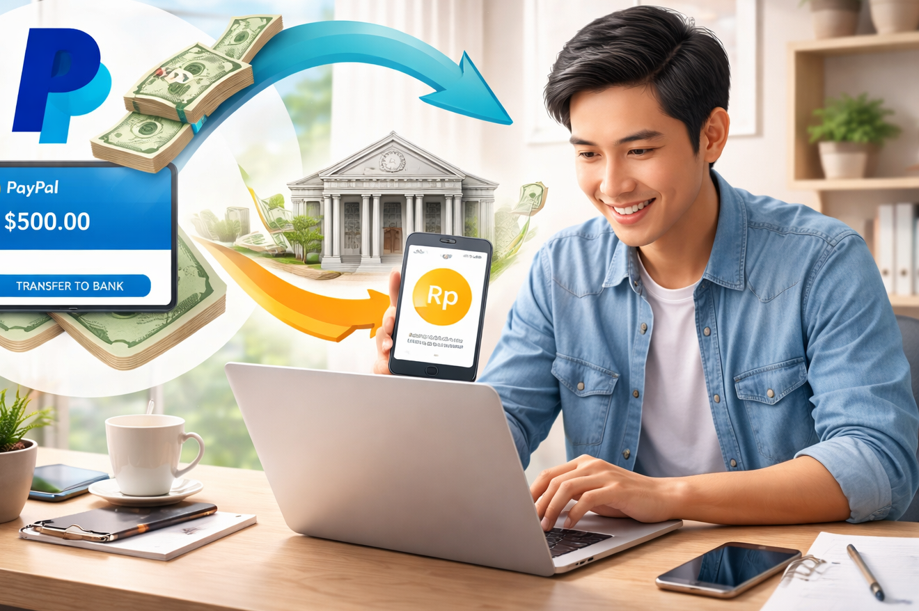 Panduan lengkap tukar saldo PayPal ke Rupiah secara aman, cepat, dan praktis untuk pemula maupun profesional digital.