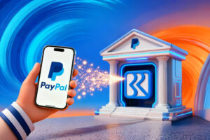 Ilustrasi cara transfer saldo PayPal ke rekening Bank BRI melalui aplikasi handphone dengan aman dan praktis.