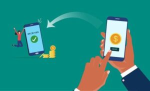 Ilustrasi proses transaksi jasa convert PayPal amanah ke rekening bank lokal dan e-wallet Indonesia yang cepat.